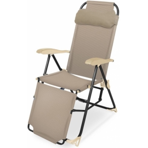 Кресло-шезлонг складное К3 с подножкой Песочный