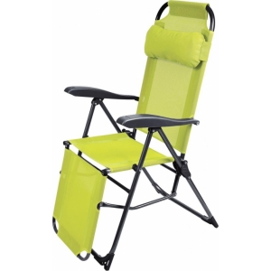 Кресло-шезлонг складное К3 с подножкой Лимонный