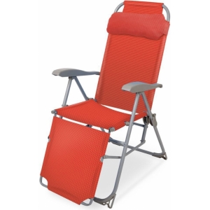 Кресло-шезлонг складное К3 с подножкой Гранат